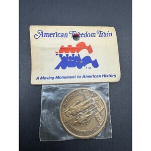 Vintage Rare 1976American Freedom Train Commemorative Bronze Coin in Orig Pkg